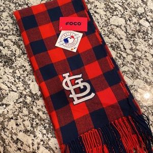 St. Louis Cardinals Plaid Scarf - STL